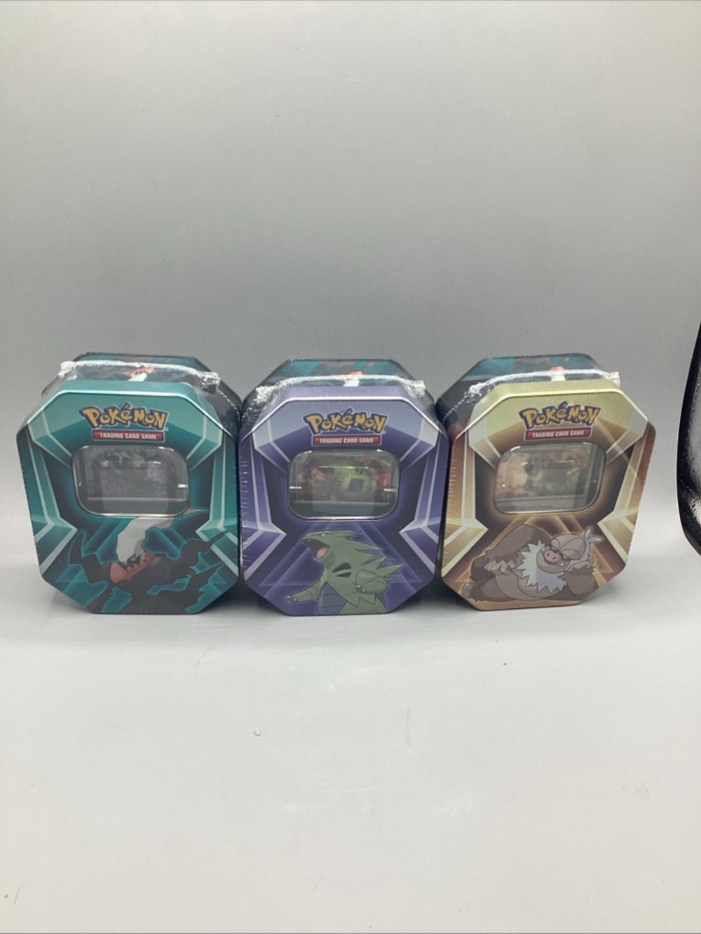 3 x Triple Whammy Collector Factory Sealed Tins (Complete Tin Set) Pokemon TCG